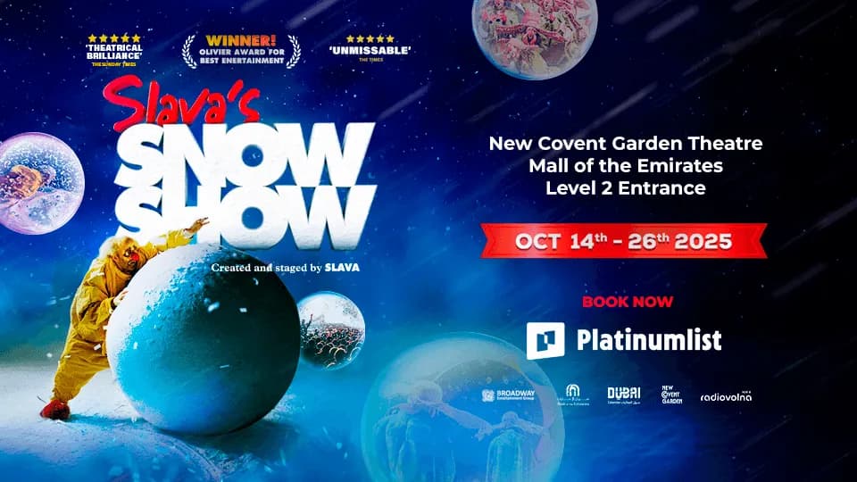 عرض Slava’s SNOWSHOW في مسرح كوفنت غاردن الجديد – مول الإمارات في دبي - Image 1